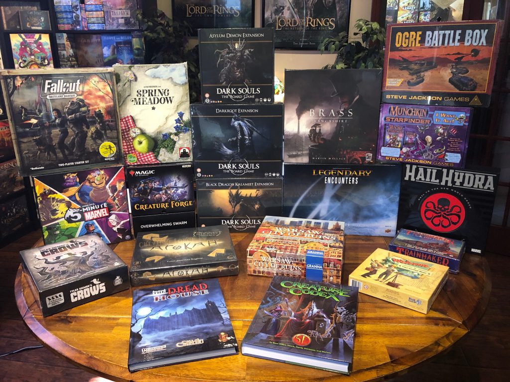 Dark Souls Expansions, Welcome To..., Legendary: X-Files, 5 Minute Marvel,  Hail Hydra, The Mind, New Fallout, D&D 5E, Doomtown, Andor and More! -  Wandering Dragon Game & Puzzle Shoppe | Illinois' Largest